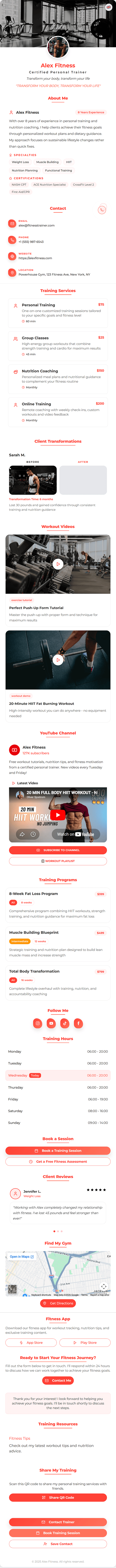 fitness template