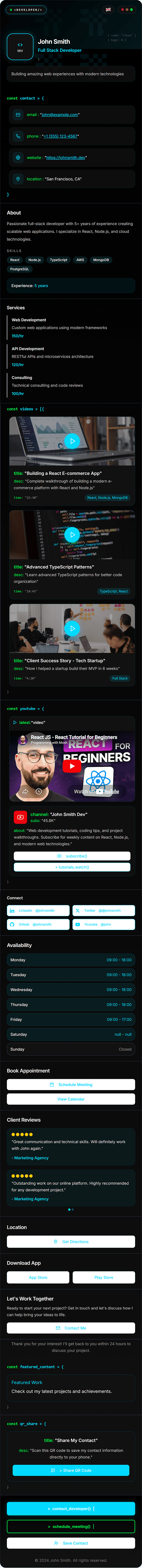 freelancer template