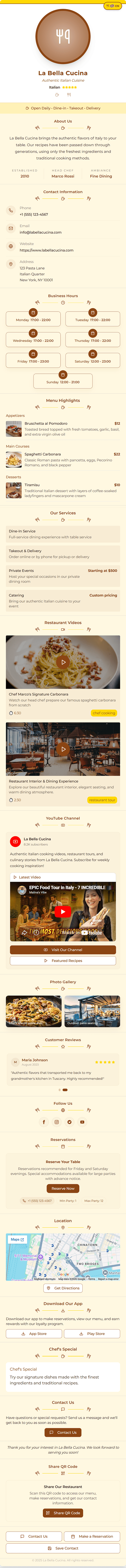 restaurant template
